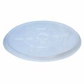 Vestil 55 Gal Drum Cover, Closed Head, Polyethylene, Clear, 5PK DC-TP